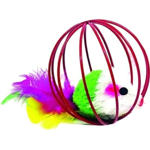 Brinquedo para Gatos Globo com Ratinho - Pet Ninho - comprar online