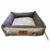 Cama Quadrada Gorgotex com Zíper Pets - Marrom - Malukadela