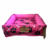 Cama Quadrada Gorgotex com Zíper Ossos e Patas - Rosa - Malukadela