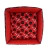 Cama Quadrada Gorgotex com Zíper Ossos e Patas - Vermelho - Malukadela na internet