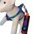Peitoral Americano com Guia - Degradê Azul - Cindy - Joca Petshop