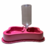 Comedouro e Bebedouro Duplo Automático Antiformigas - Rosa Queimado - Maximum
