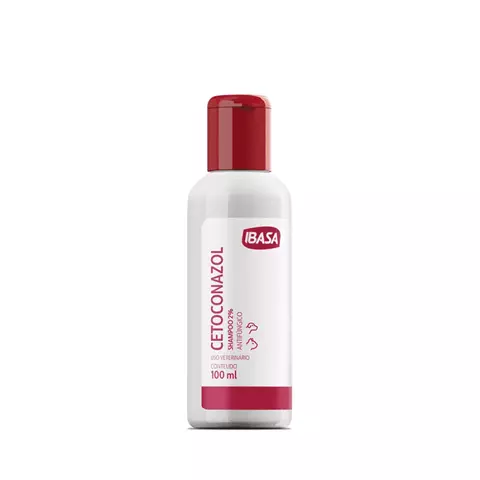 Shampoo de Cetoconazol 2% - Antifúngico para Cães e Gatos 100ml - Ibasa