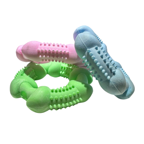 Brinquedo Redondo Anel Borracha Maciço - Tex Pets