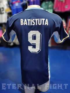 CAMISETA FUTBOL RETRO PREMIUM AFA 1998 AZUL en internet