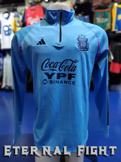 BUZO FUTBOL MEDIO CIERRE AFA CELESTE 2023