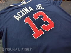 CAMISETA MLB ATLANTA BRAVEZ AZUL N°13 - eternalfightdeporte