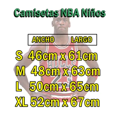 CAMISETA NBA CHICAGO BULLS N°23 ROJA ADULTOS Y NIÑOS - tienda online