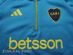 BUZO FUTBOL MEDIO CIERRE BOCA 2024 - tienda online