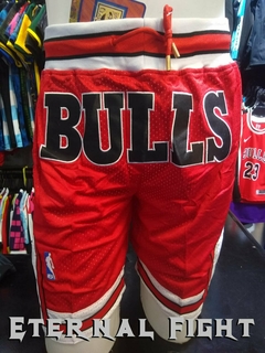 SHORT NBA JUST DON CHICAGO BULLS ROJO en internet