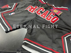 Imagen de SHORT NBA JUST DON CHICAGO BULLS NEGRO