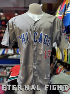 CAMISETA MLB CHICAGO CUBS GRIS N°17