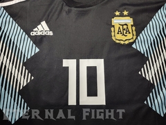 Imagen de CAMISETA FUTBOL RETRO OFICIAL AFA 2018 NEGRA