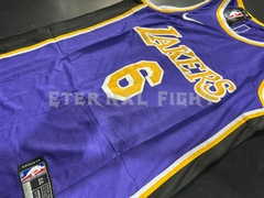 CAMISETA NBA LOS ANGELES LAKERS N°6 VIOLETA ADULTOS - comprar online
