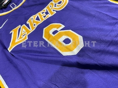 CAMISETA NBA LOS ANGELES LAKERS N°6 VIOLETA ADULTOS en internet