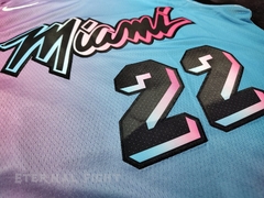 CAMISETA NBA MIAMI HEAT N°22 TURQUESA ADULTOS - tienda online