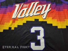 CAMISETA NBA IMPORTADA PHOENIX SUNS VALLEY N°3 NEGRA ADULTOS - tienda online