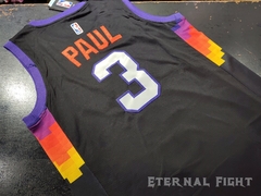 CAMISETA NBA IMPORTADA PHOENIX SUNS VALLEY N°3 NEGRA ADULTOS - eternalfightdeporte