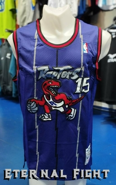 CAMISETA NBA TORONTO RAPTORS N°15 VIOLETA ADULTOS Y NIÑOS - comprar online