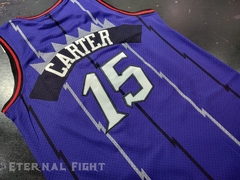 CAMISETA NBA TORONTO RAPTORS N°15 VIOLETA ADULTOS Y NIÑOS