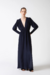 VESTIDO LONGO DECOTE V LISOS MARINHO ADRIANA DEGREAS - comprar online