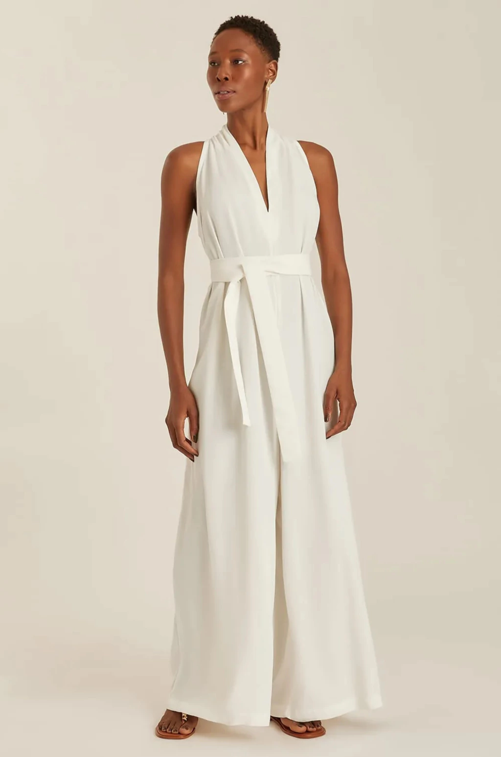 MACACÃO DECOTE LENÇO OFF WHITE LENNY