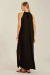 VESTIDO AVIAMENTO DECOTE PRETO LENNY - GS BEACHWEAR