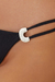 TOP TRI SAMI E CALCINHA DETALHE SAMI CHEEKY BLACK VIX - GS BEACHWEAR