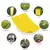 Adesivo de controle de captura de insetos voadores amarelo, dupla face para estu