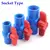 1 peça 20 63 63mm cor azul soquete rosca pvc válvula de esfera na internet