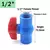 1 peça 20 63 63mm cor azul soquete rosca pvc válvula de esfera - Market Rural