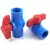 1 peça 20 63 63mm cor azul soquete rosca pvc válvula de esfera - comprar online