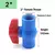 1 peça 20 63 63mm cor azul soquete rosca pvc válvula de esfera - comprar online