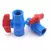 Imagem do 1 peça 20 63 63mm cor azul soquete rosca pvc válvula de esfera