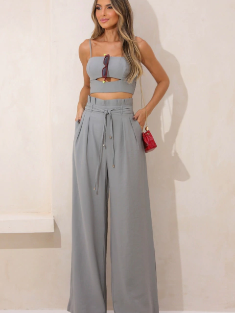 Conjunto Clochard Cinza - comprar online