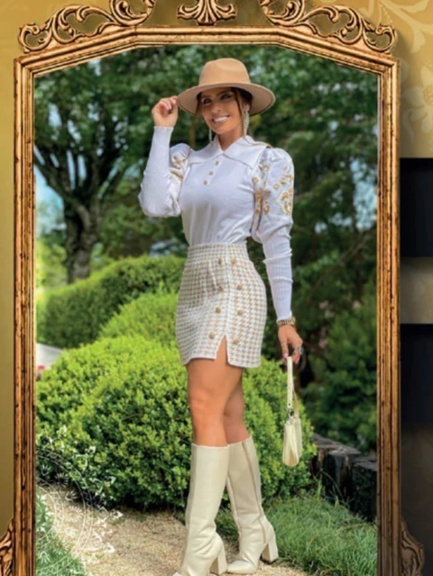 Saia Clarice Tricot - comprar online