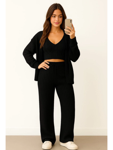 Conjunto Nanda Tricot Preto - comprar online