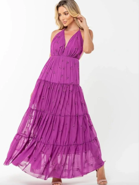 Vestido Grécia Fúcsia - comprar online