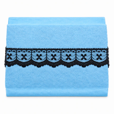 Puntilla de Nylon Negra 2,5 cm x 20 Metros Art. 402