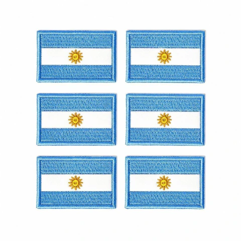 APLIQUE BANDERAS DE 3CM X6 UNIDADES