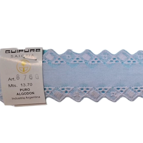 PUNTILLA BRODERIE GUIPURE x13,7Mts - Art 8760 - comprar online