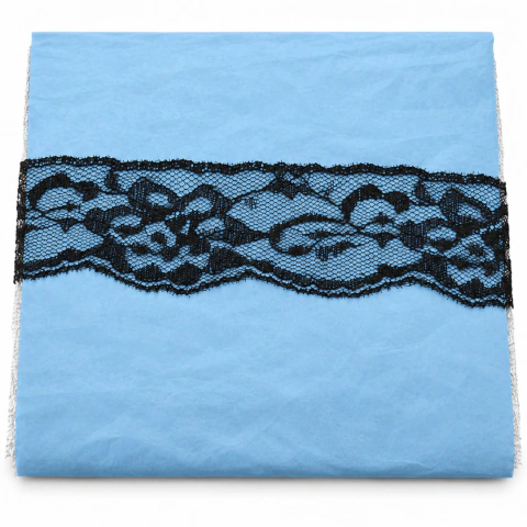 Puntilla de Nylon Negra 3,5 cm x 10 Metros Art. 440