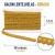 GALON CON LENTEJUELAS florcitas DE 12 MM x10 Yds - DORADO en internet