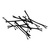 CLIP PARA CABELLO 5CM NEGRO- Blíster x12 Unidades - tienda online