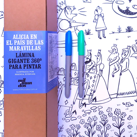 Lámina para pintar gigante 360* - Alicia en el Pais de las Maravillas - comprar online