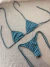 BIKINI basic rayas aqua