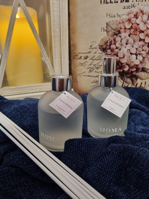 KIT DIFUSOR E HOME SPRAY FLOR DE CEREJEIRA