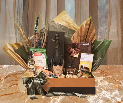 Cesta de Presente Luxury G&O Champagne Dom Perignon - comprar online