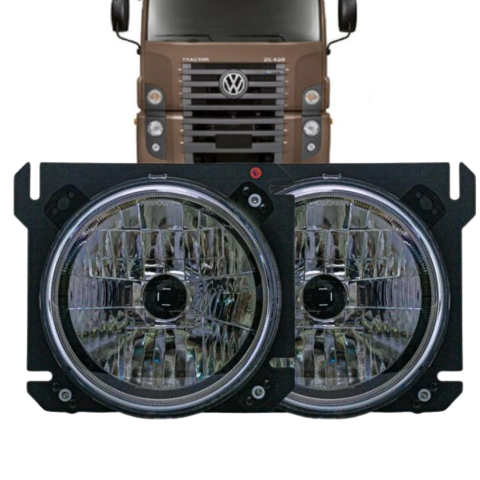 Par de Farol Dianteiro Compatível Vw Constellation 13190 17250 24320 24280 19330 25420 30280 32360 - ld/le