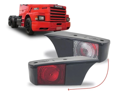 Par de Lanterna Delimitadora Externa Teto Cabine Chifrinho Scania 112 113 142 143 H HS HW - 301843